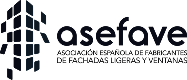 Logo ASEFAVE - Fachadas Ligeras y Ventanas. Logotipo de ASEFAVE, Asociación Española de Fabricantes de Fachadas Ligeras y Ventanas.